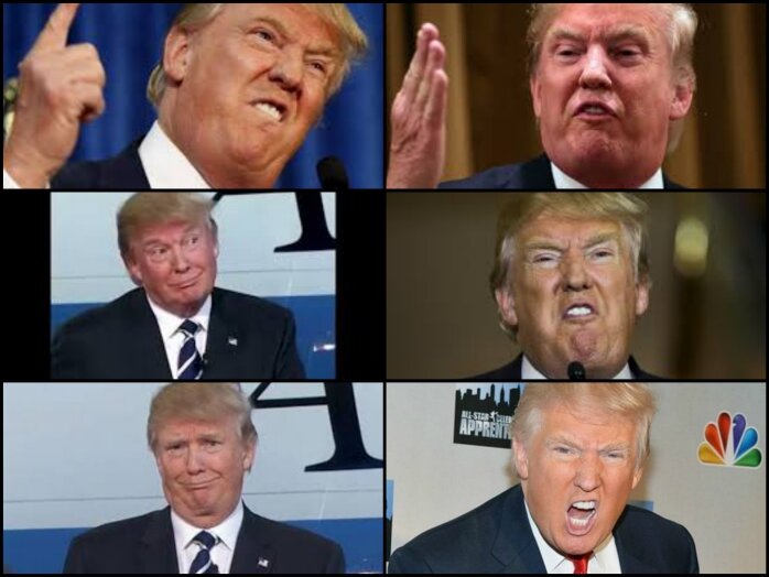 donald trump face expressionFotor_Collage